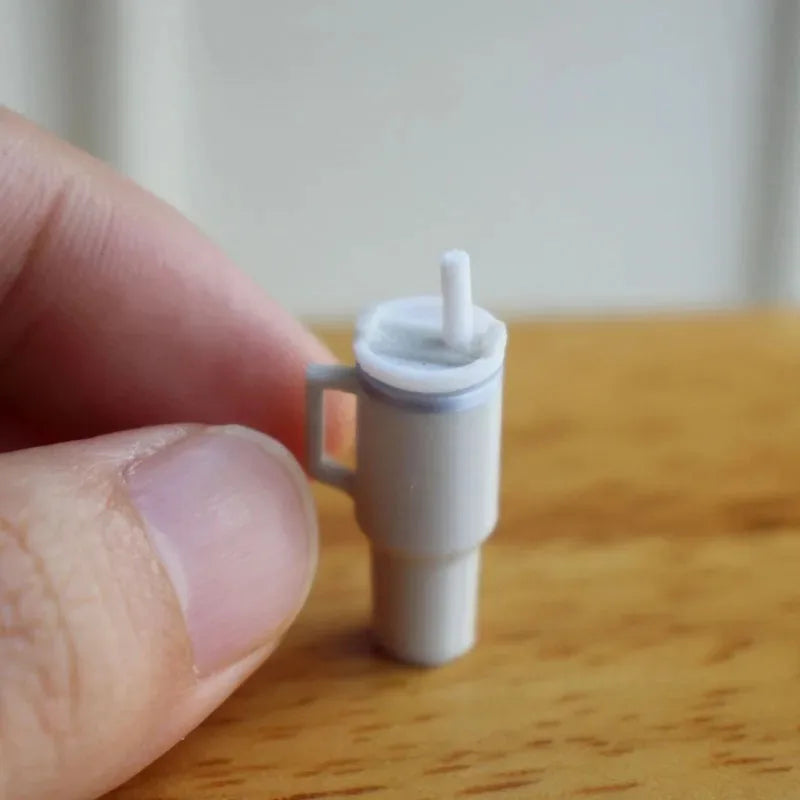 BubuCentral Mini Vacuum Cup | 1:12 Scale Dollhouse Accessory for OB11, BJD & Collectible Figures – Realistic Drink Cup Prop