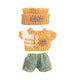 BubuCentral Hand-Knitted Mini Outfit Set | 3-Piece Fashion Clothes, Bag & Hat Accessories for 15–17 cm Art Toys (No Doll)